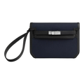 Hermès Depeche 25 Pouch – Bleu Marine / Noir - View 1