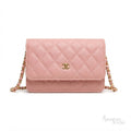 Chanel Wallet – Pink Quilted Caviar Leather - View 1