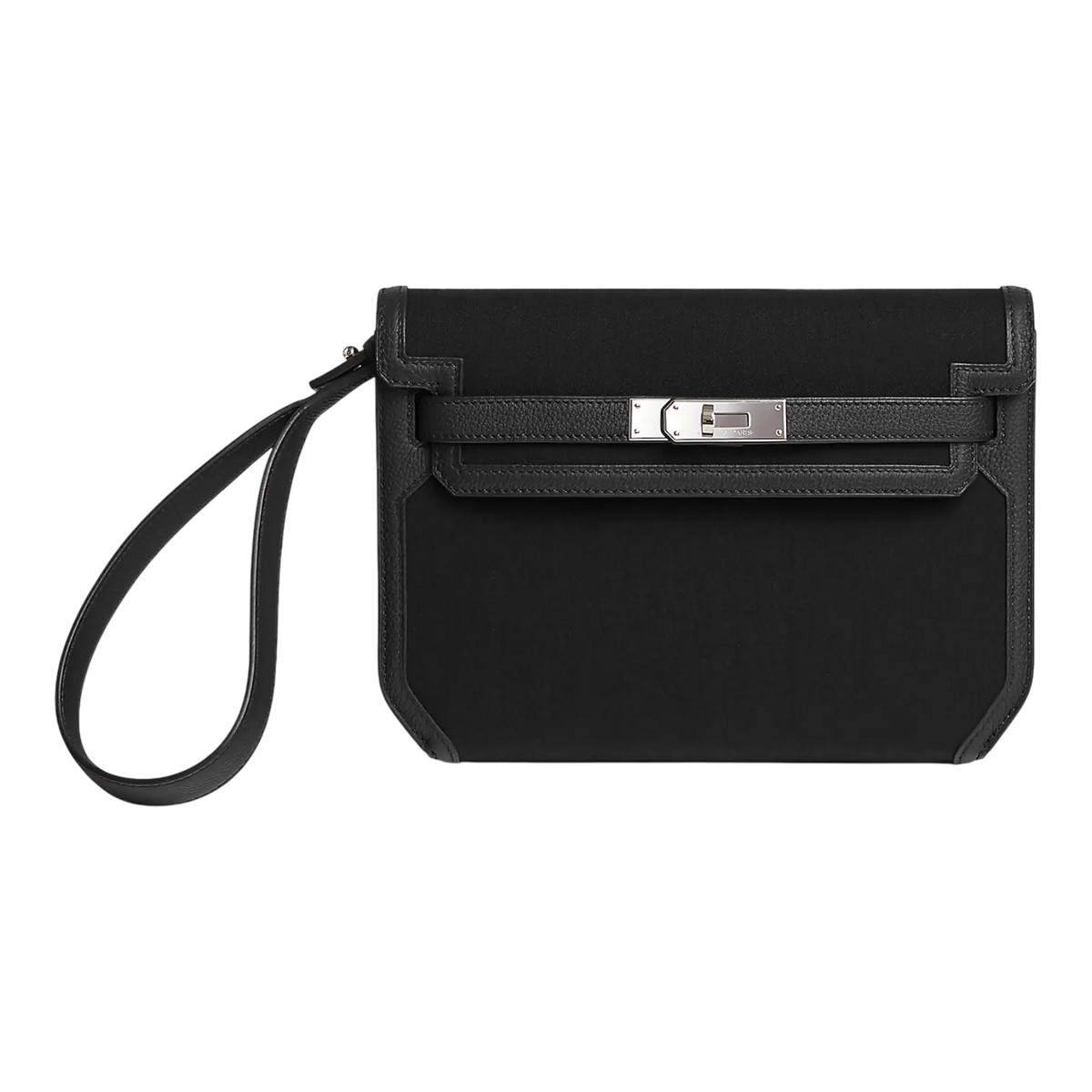 Hermès Depeche 25 Pouch – Noir / Noir - View 1