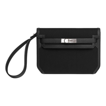 Hermès Depeche 25 Pouch – Noir / Noir - View 1