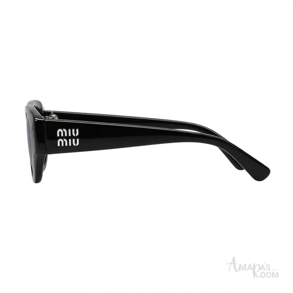 Miu Miu Mu Sunglasses 06YS Black Cat-Eye - View 2