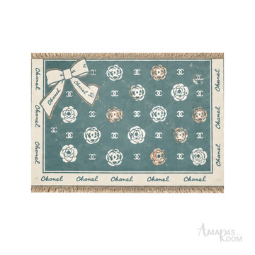 Chanel | Scarf CC Jacquard Sage Green - View 1