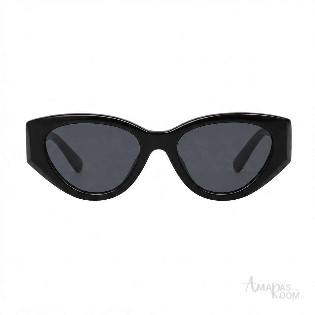 Miu Miu Mu Sunglasses 06YS Black Cat-Eye - View 1