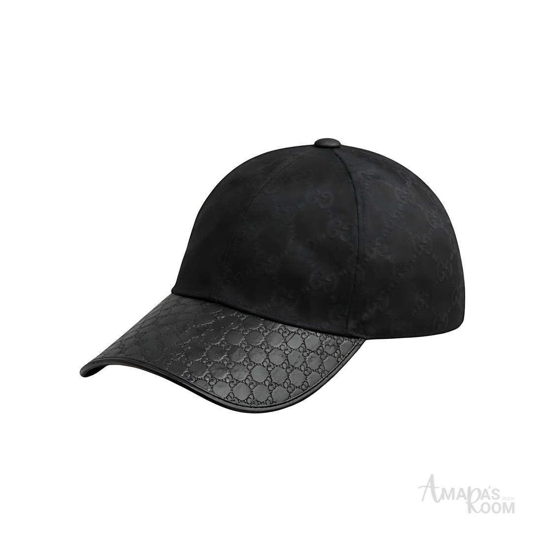 Gucci Monogram Logo - Black Leather - View 1