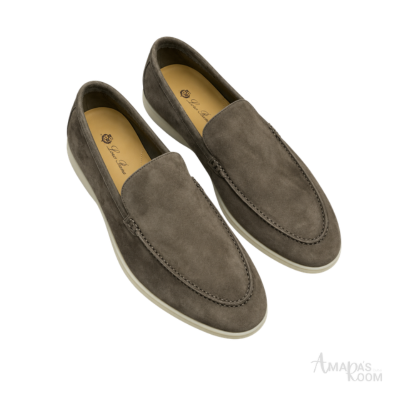Loro Piana Footwear | Summer Walk Suede Grey