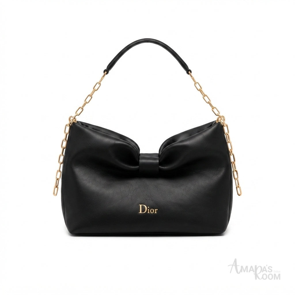 Dior Bow Bag – Black Lambskin - View 1
