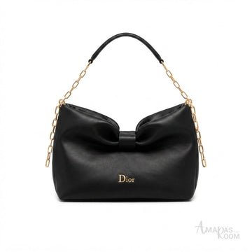 Dior Bow Bag – Black Lambskin - View 1