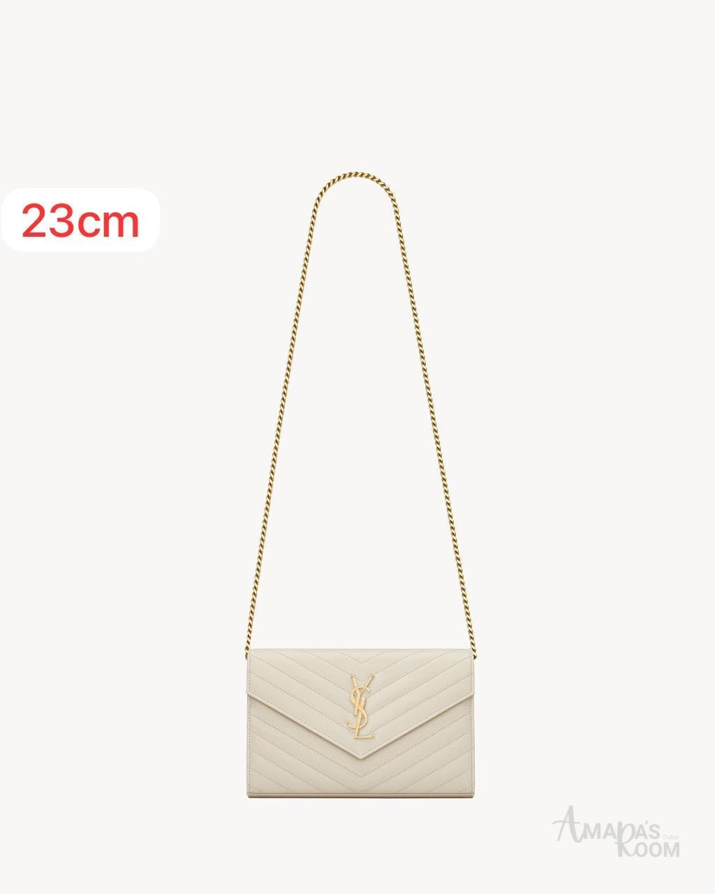 Saint Laurent Bag Cassandre Envelope Chain Wallet – product view