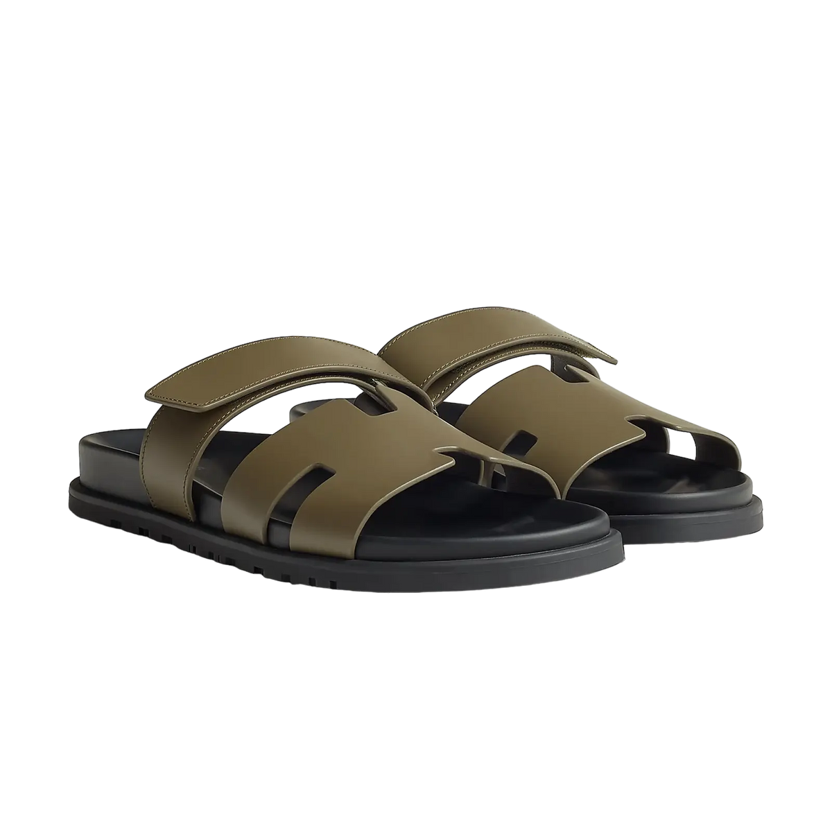 Hermès Chypre Sandals – Vert Toundra - View 1