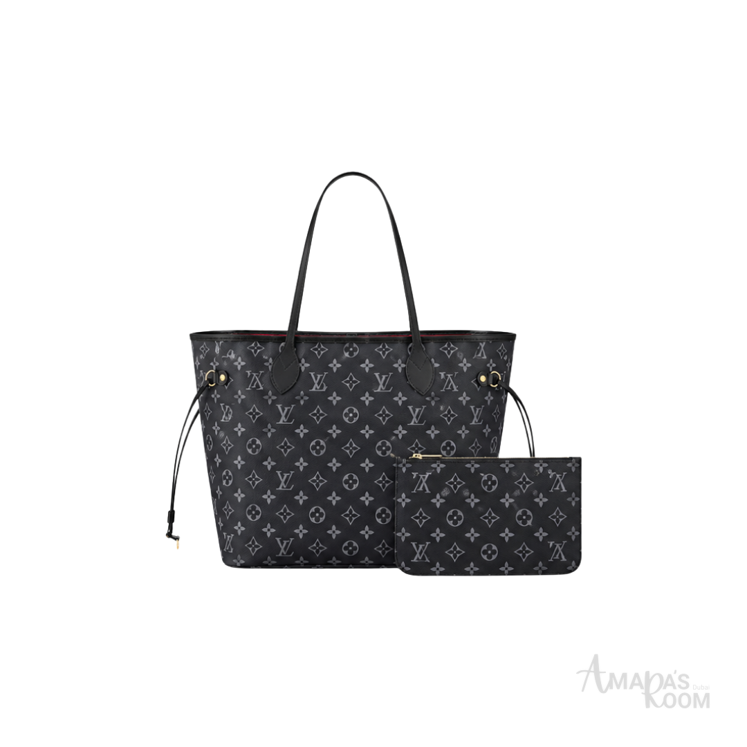 Louis Vuitton Neverfull Tote Bag – Black & Grey - View 1