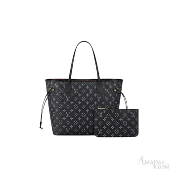 Louis Vuitton Neverfull Tote Bag – Black & Grey - View 1