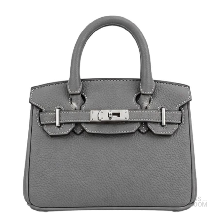 Bag | Hermès – Birkin 20 Sellier (Faubourg Micro Birkin) – Gris Étain – Grey