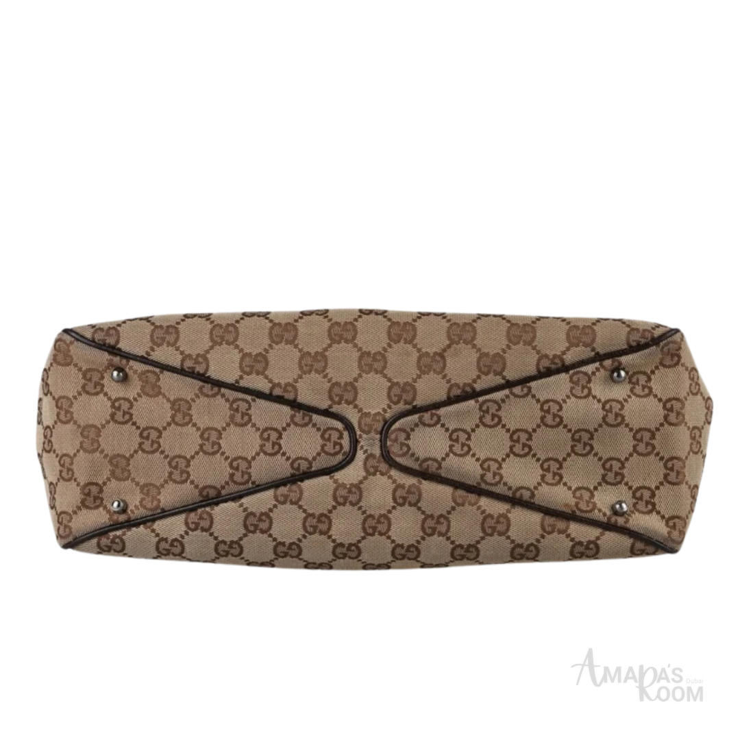 Gucci Monogram Tote Bag – Brown - View 3