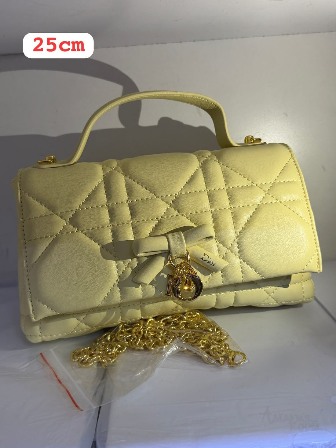 Dior Bag Top Handle Mini Bag Yellow – product view