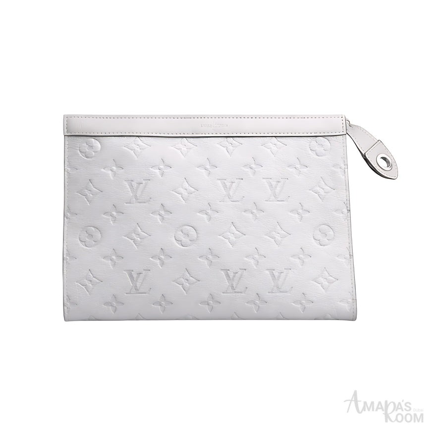 Louis Vuitton Pouch | Louis Vuitton White LV Design - View 1