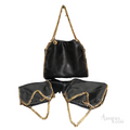 Stella McCartney Falabella Mini Tote Bag – Black & Gold-Tone - View 3
