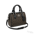 Coach Mini Rowan Brown Black Bag – product view