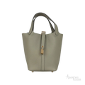 Hermès Picotin Lock 18 Bucket Bag – Sauge Clemence Gold Hardware - View 1
