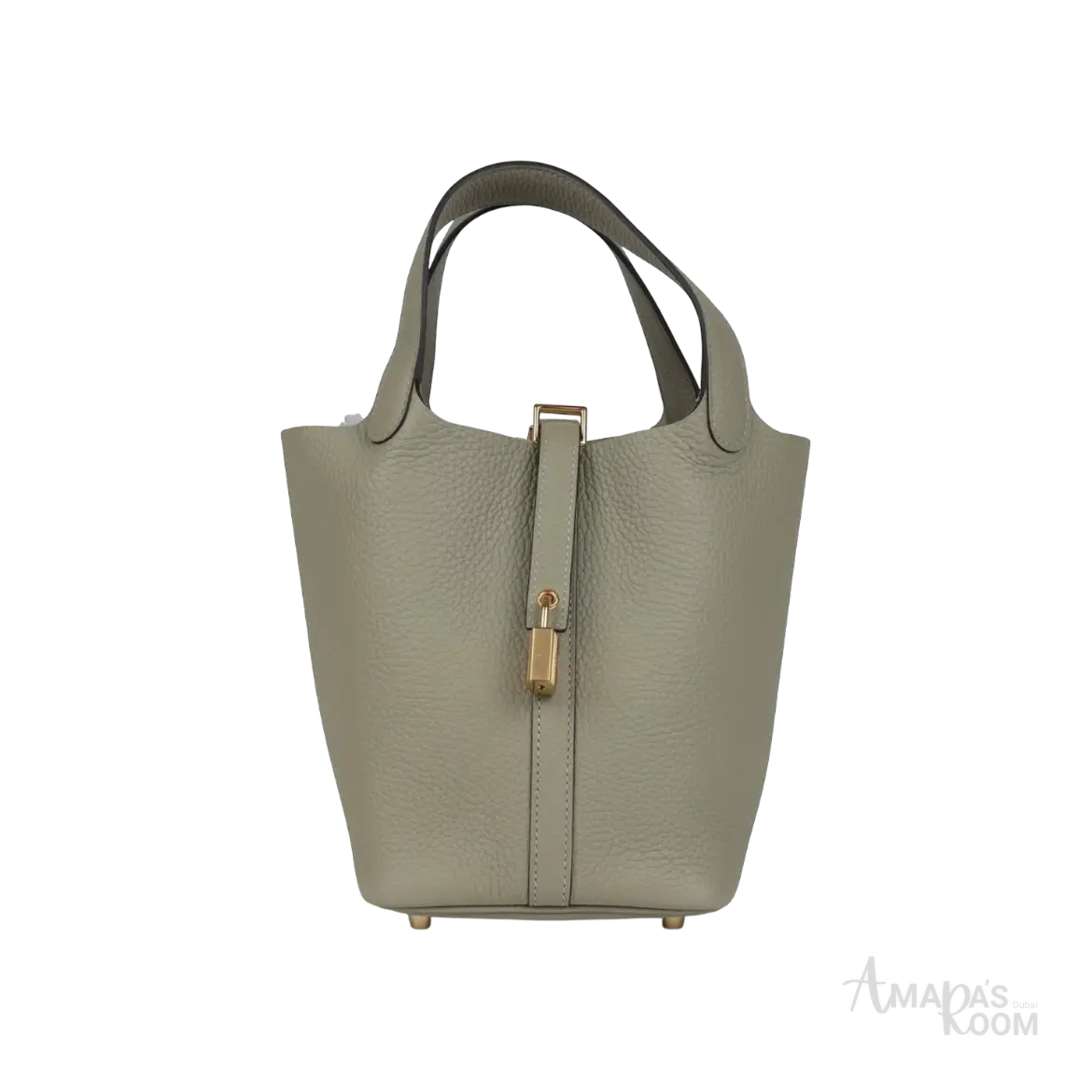 Hermès Picotin Lock 18 Bucket Bag – Sauge Clemence Gold Hardware - View 1