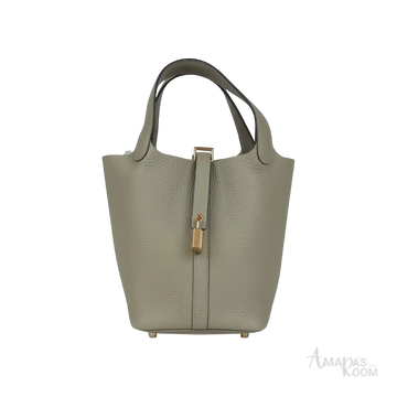 Hermès Picotin Lock 18 Bucket Bag – Sauge Clemence Gold Hardware - View 1