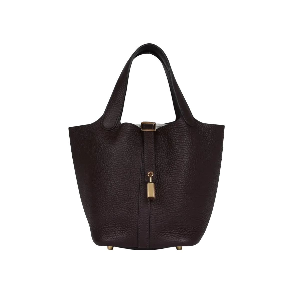 Hermès Picotin Lock 18 Bucket Bag – Rouge Sellier Clemence Gold Hardware - View 1