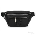 Gucci Piuma Calfskin Jumbo GG Embossed Small Belt Bag – Black - View 1