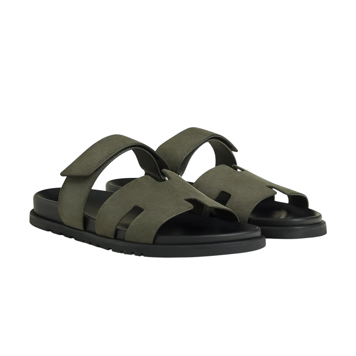 Hermès Chypre Sandals – Vert Foret - View 1