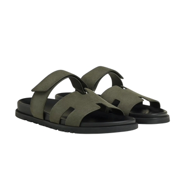 Hermès Chypre Sandals – Vert Foret - View 1