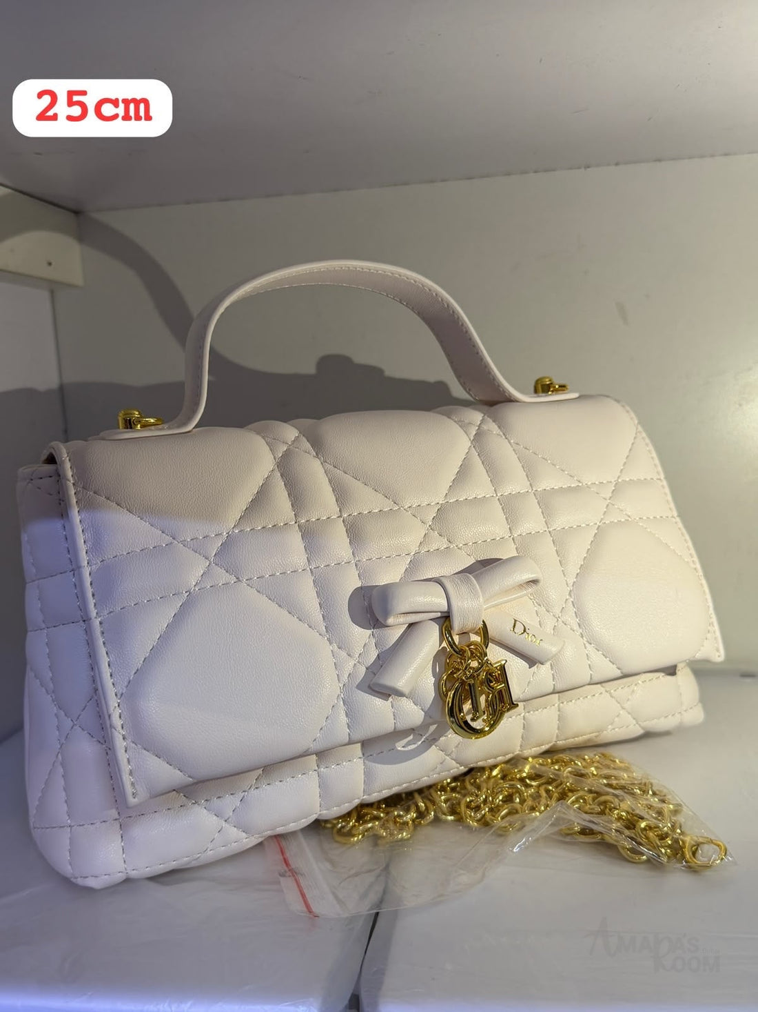 Dior Bag Top Handle Mini Bag White – product view