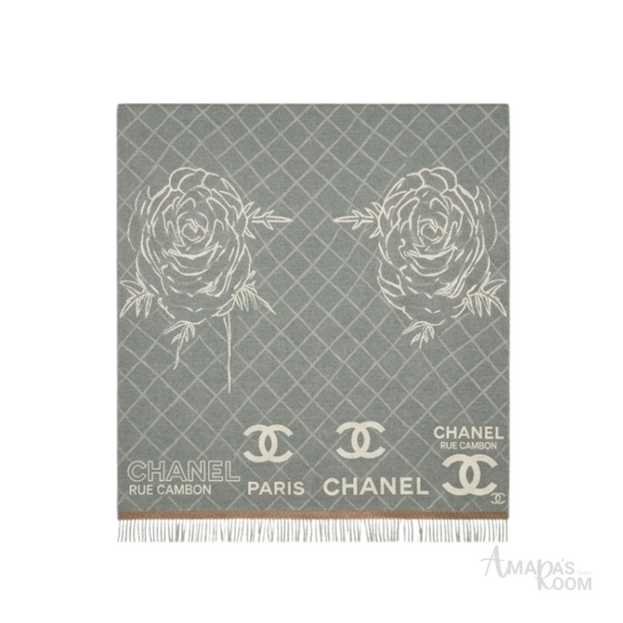 Chanel | Scarf Grid CC Slate Grey - View 1