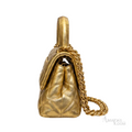 Chanel Bag | Trendy CC Flap Bag with Top Handle – Metallic Gold