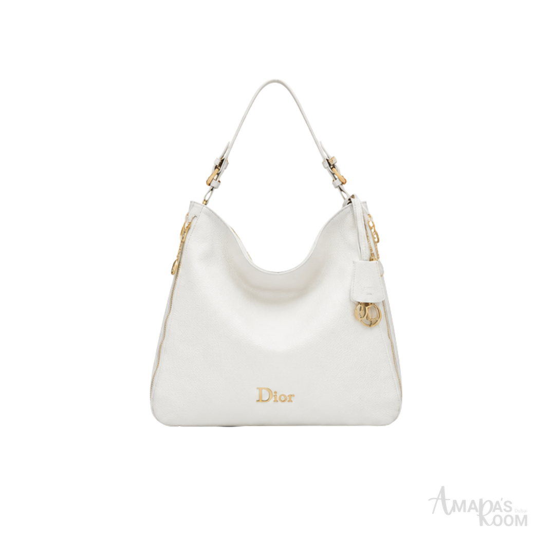 Dior Hobo Shoulder Bag – White - View 1