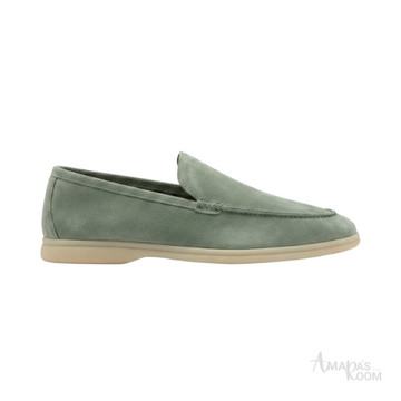 Loro Piana Footwear | Summer Walk Suede Green