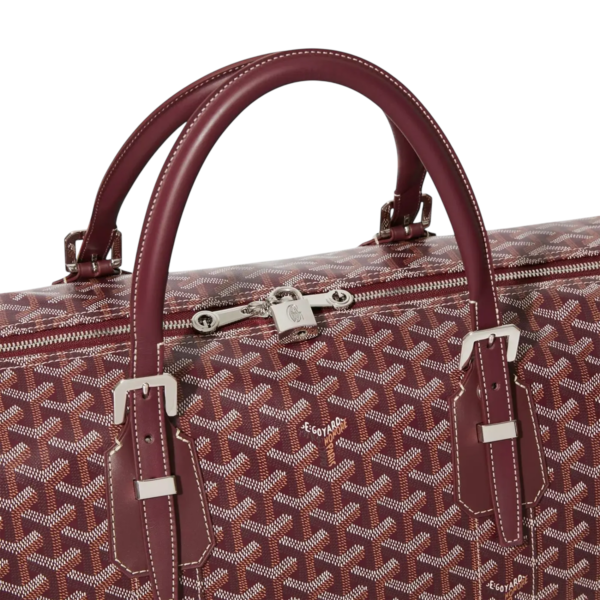 Goyard Boston 50 Bag Bordeaux - View 2