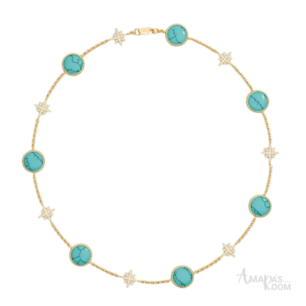 APM Jewelry | Monaco Toned Set Gold Green