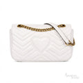 Gucci GG Marmont Shoulder Bag – White - View 2