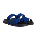 Hermès Chypre Sandals – Bleu Smalt - View 1