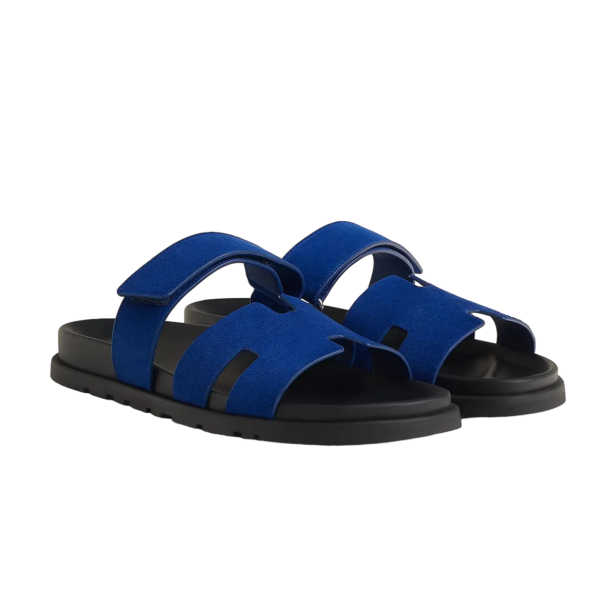 Hermès Chypre Sandals – Bleu Smalt - View 1