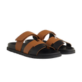Hermès Chypre Sandals – Noir/Naturel - View 1