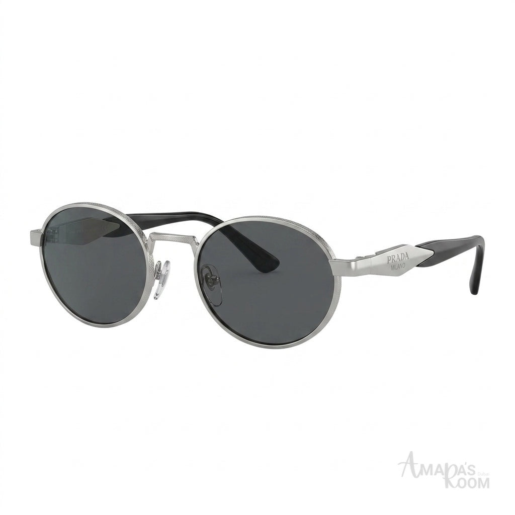 Prada Glasses | Sunglasses Silver-Tone Dark Grey Lenses