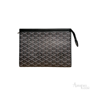 Goyard Pattern Clutch – Grey - View 1