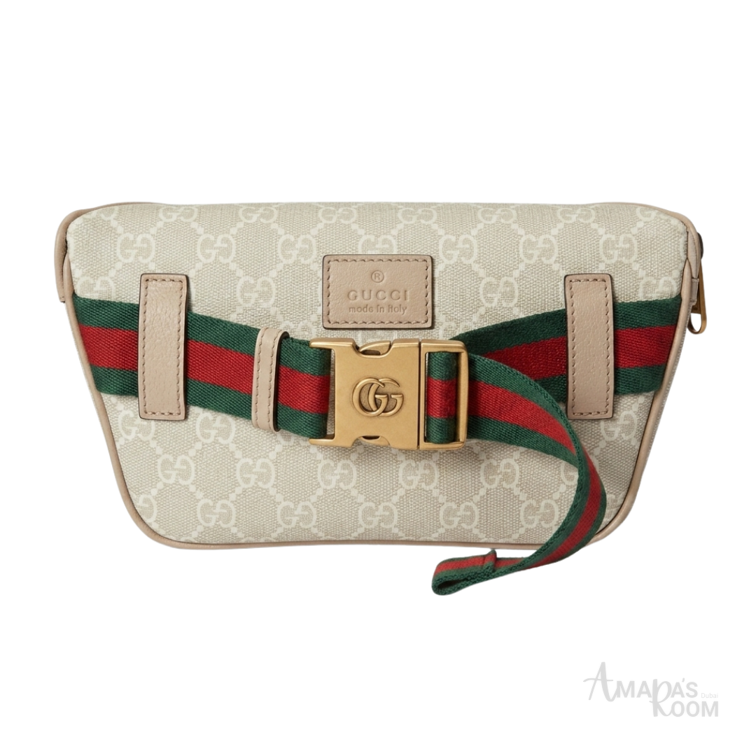 Gucci Interlocking G Canvas Belt - View 2