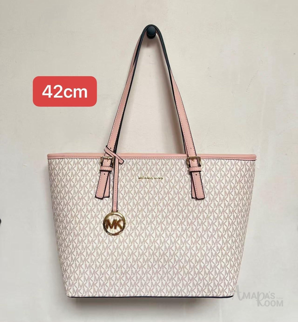 Michael Kors Jet Set Bag – Vanilla & Pink - View 5
