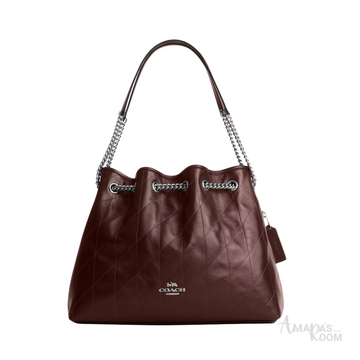 Coach Bag | Evelyn Large مبطن أحمر مابل