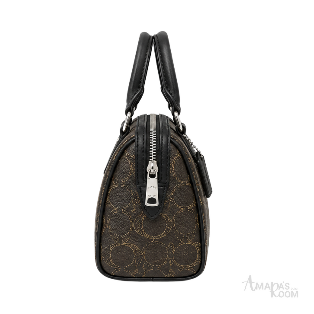 Coach Mini Rowan Brown Black Bag – product view