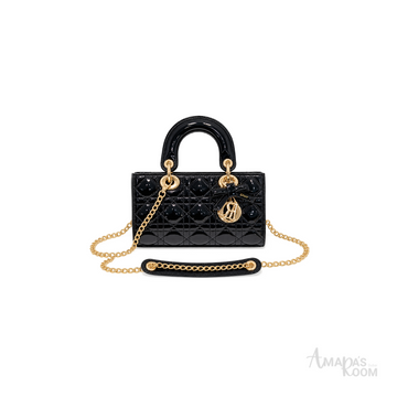 Dior Lady D-Joy Leather Bag – Black - View 1