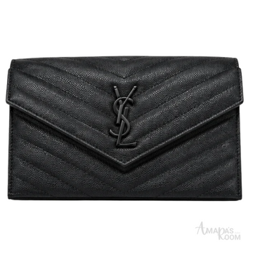 YSL Bag | Cassandre Wallet on Chain Black