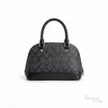 Coach Dome Satchel – Black Signature Monogram - View 1