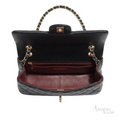 Chanel Classic Mini Flap Bag – Black Lambskin - View 3