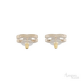 Chanel Strass & Enamel CC Stud
